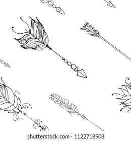 Ethnic seamless patterns collection, tribal vector patterns for design, boho patterns set