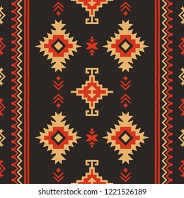 Ethnic seamless patterns. Tribal print, kilim. Can be used as wall and floor carpets, bedspreads, tablecloths, rug, as an element of decor, etc.