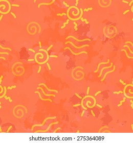 Ethnic seamless summer pattern. Vector illustration. Beautiful texture.