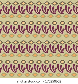 ethnic seamless vector background pattern pale green