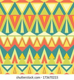 ethnic seamless vector background pattern triangle