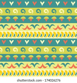 ethnic seamless vector background pattern dark