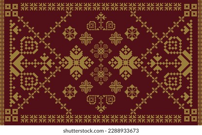 Ethnic seamless vector batik songket motif from indonesian for printing , clothing , card , cotton ,carpet and another textile. Border pattern isolated. Arabic, aztec, javanese batik.