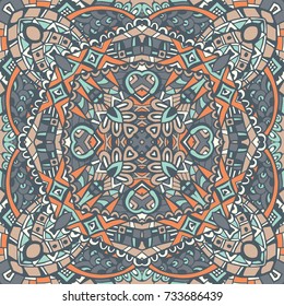 ethnic seamless vector pattern ornamental. Vector abstract tribal background. Endless geometric print
