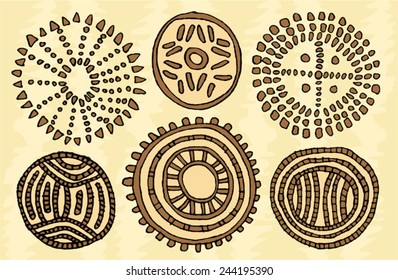 ethnic shaman tribal native solar symbol
