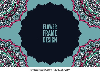 Ethnic simple background colorful round ornament
