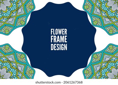 Ethnic simple background colorful round ornament
