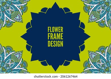 Ethnic simple background colorful round ornament