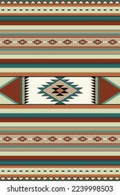 Ethnic South Western seamless pattern. Native Indian ornament. Mexican blanket decor style. Vector.