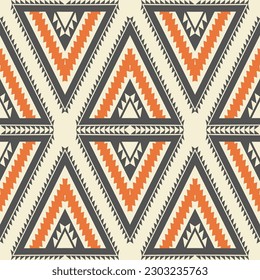 Ethnic southwest colorful pattern. Vector aztec Navajo colorful geometric shape seamless pattern. Ethnic geometric pattern use for fabric, textile, home decoration elements, upholstery, wrapping, etc.