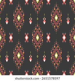 Ethnic Southwest Tribal Aztec Geometric Seamless Pattern Abstract Traditional Ornament Design for background, rug, wallpaper, wrapping, cloth, fabric, textile, decorative, embroidery 