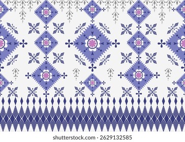 Ethnic Southwest Tribal Navajo Aztec Native geometric ornamental seamless pattern fabric design. Ethnic boho indian texture ornament seamless pattern fabric colorful design vector for women textile.