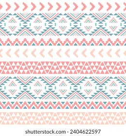 Ethnic southwest tribal navajo ornamental seamless pattern fabric colorful design for textile printing 