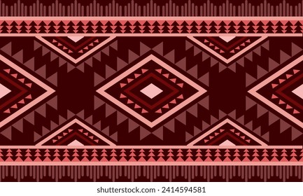 Ethnic southwest tribal navajo ornamental seamless pattern fabric colorful design for textile printing 