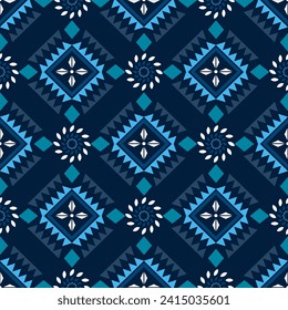 Ethnic southwest tribal navajo ornamental seamless pattern fabric colorful design for textile printing