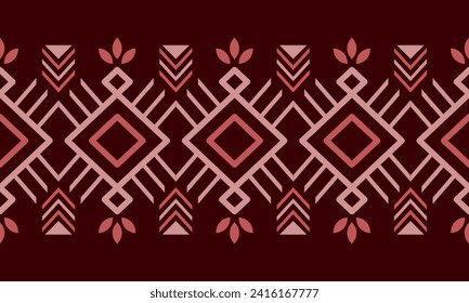 Ethnic southwest tribal navajo ornamental seamless pattern fabric colorful design for textile printing 