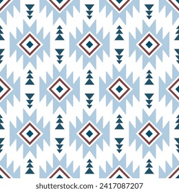 Diseño de tela de tela de patrón sin costura para impresión textil del navajo de la tribu del suroeste 