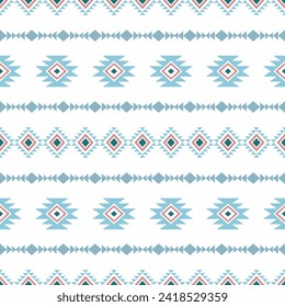 Diseño de tela de tela de patrón sin costura para impresión textil del navajo de la tribu del suroeste