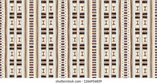 Ethnic strip. Tribal vector ornament. Seamless African pattern. Carpet with chevrons. Aztec style. Geometric mosaic on the tile. Ancient interior. Modern rug. Geo print on textile. Kente Cloth