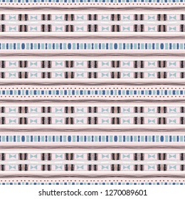 Ethnic strip. Tribal vector ornament. Seamless African pattern. Carpet with chevrons. Aztec style. Geometric mosaic on the tile. Ancient interior. Modern rug. Geo print on textile. Kente Cloth
