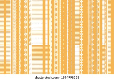 Ethnic strip. Tribal vector ornament. Seamless African pattern. Carpet with chevrons. Aztec style. Geometric mosaic on the tile. Ancient interior. Modern rug. Geo print on textile. Kente Cloth