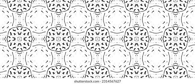 Ethnische Streifen dunkles Muster. Nahtlose Tinte Batik. Black Color Native Geo Vector. Ethnische Ink Doodle Batik. Einfaches Skriptmuster. Schwarze Farbe Dunkle Schrift Textil. Nahtlose Farbe des Tintenwassers Wiederholung