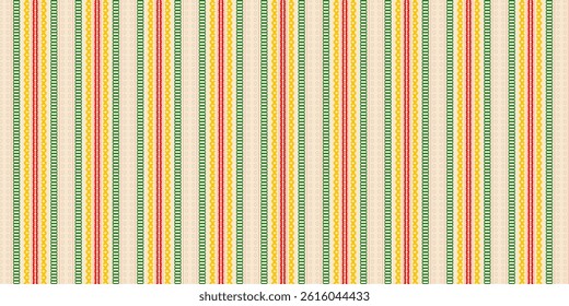Ethnic Stripe Pattern with Bright Tribal Motifs