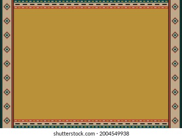 Ethnic style background. Mexican tribal patterns and copy space for text. For card, restaurant menu, banner, flyer. South western style ornament.