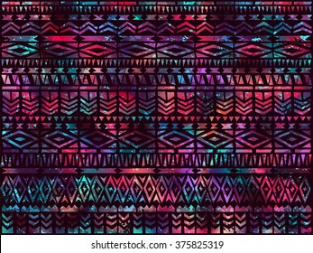 Ethnic style background. Tribal boho summer background. Aztec doodle texture. Abstract vector can be used for web design, wallpapers, fabric and printed products.