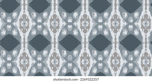 Ethnic style carpet texture. Seamless textile ornament. Gray seamless pattern. Vector seamless pattern