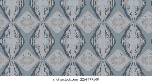 Ethnic style carpet texture. Seamless textile ornament. Gray seamless pattern. Vector seamless pattern