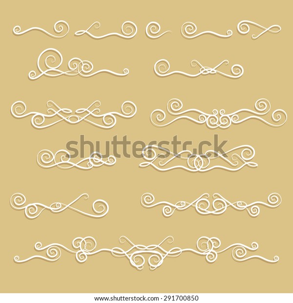 ethnic style curls for\
decoration set