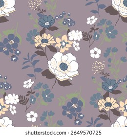 Ethnic style, floral, colorful fabric patterns. Textile illustration, fashion design suitable for printing, wallpaper, decoration, web and cover.
