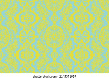 Ethnic style floral colorful seamless pattern. Can be printed and used as wrapping paper, wallpaper, textile, fabric.  Ethnic embroidery. Indian, Scandinavian, Gypsy, Mexican, Ukrainian pattern.