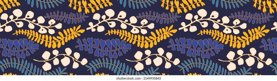Ethnic style floral colorful seamless pattern. Can be printed and used as wrapping paper, wallpaper, textile, fabric.  Ethnic embroidery. Indian, Scandinavian, Gypsy, Mexican, Ukrainian pattern.