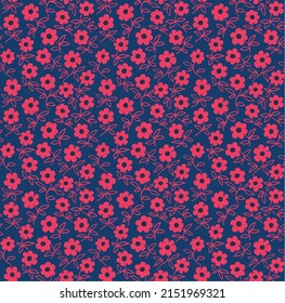 Ethnic style floral colorful seamless pattern. Can be printed and used as wrapping paper, wallpaper, textile, fabric.  Ethnic embroidery. Indian, Scandinavian, Gypsy, Mexican, Ukrainian pattern.