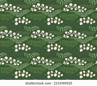 Ethnic style floral colorful seamless pattern. Can be printed and used as wrapping paper, wallpaper, textile, fabric.  Ethnic embroidery. Indian, Scandinavian, Gypsy, Mexican, Ukrainian pattern.