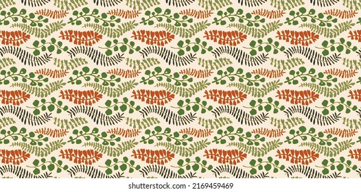 Ethnic style floral colorful seamless pattern. Can be printed and used as wrapping paper, wallpaper, textile, fabric.  Ethnic embroidery. Indian, Scandinavian, Gypsy, Mexican, Ukrainian pattern.