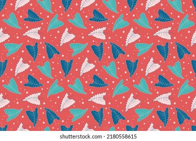 Ethnic style floral colorful seamless pattern. Can be printed and used as wrapping paper, wallpaper, textile, fabric. Indian, Scandinavian, Gypsy, Mexican, Ukrainian pattern. Vector illustration