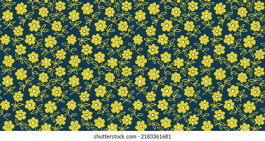 Ethnic style floral colorful seamless pattern. Can be printed and used as wrapping paper, wallpaper, textile, fabric. Ethnic embroidery. Indian, Scandinavian, Gypsy, Mexican. Ukrainian pattern.