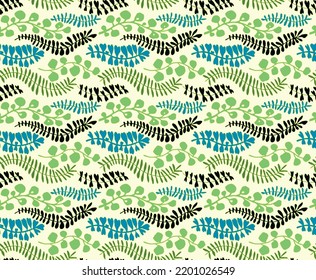 Ethnic style floral colorful seamless pattern. Can be printed and used as wrapping paper, wallpaper, textile, fabric. Ethnic embroidery. Indian, Scandinavian, Gypsy, Mexican, Ukrainian pattern.