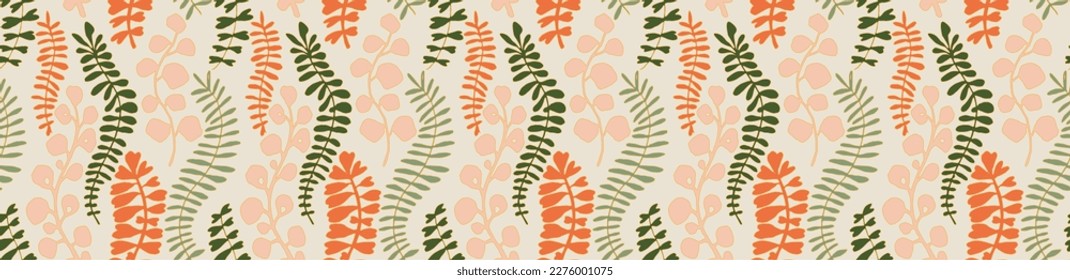 Ethnic style floral colorful seamless pattern. Can be printed and used as wrapping paper, wallpaper, textile, fabric. Ethnic embroidery. Indian, Scandinavian, Gypsy, Mexican. Ukrainian pattern.