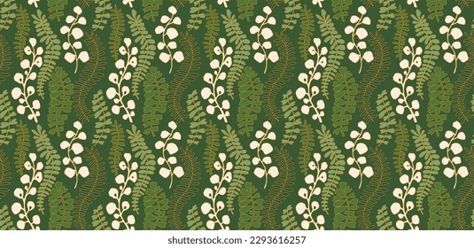 Ethnic style floral colorful seamless pattern. Can be printed and used as wrapping paper, wallpaper, textile, fabric. Ethnic embroidery. Indian, Scandinavian, Gypsy, Mexican. Ukrainian pattern.