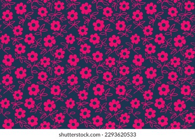 Ethnic style floral colorful seamless pattern. Can be printed and used as wrapping paper, wallpaper, textile, fabric. Ethnic embroidery. Indian, Scandinavian, Gypsy, Mexican. Ukrainian pattern.