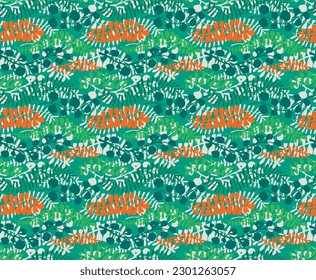 Ethnic style floral colorful seamless pattern. Can be printed and used as wrapping paper, wallpaper, textile, fabric. Ethnic embroidery. Indian, Scandinavian, Gypsy, Mexican, Ukrainian pattern.
