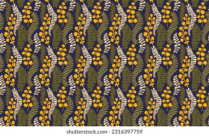 Ethnic style floral colorful seamless pattern. Can be printed and used as wrapping paper, wallpaper, textile, fabric. Ethnic embroidery. Indian, Scandinavian, Gypsy, Mexican, Ukrainian pattern.