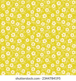 Ethnic style floral colorful seamless pattern. Can be printed and used as wrapping paper, wallpaper, textile, fabric. Ethnic embroidery. Indian, Scandinavian, Gypsy, Mexican, Ukrainian pattern.