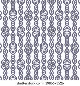 Ethnic style floral seamless pattern
