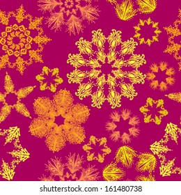  ethnic style, geometric ethnic style, abstract floral ornament,  circular pattern in ethnic style, pattern with abstract snowflakes, 