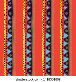 Ethnic style, india, fashion clothing, seamless texture for fabric. vector seamless pattern with abstract lines. geometric art print. fashion, memphis style design. ethnic hipster backdrop. Wallpaper,